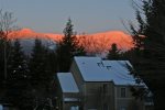 Enjoy the sunset over Mt. Mansfield from the deck
